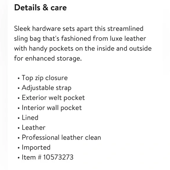 NWT Rag & Bone Petra Sling bag in color Pebble. - Picture 2 of 4